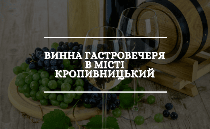 Винна гастровечеря у місті Кропивницький