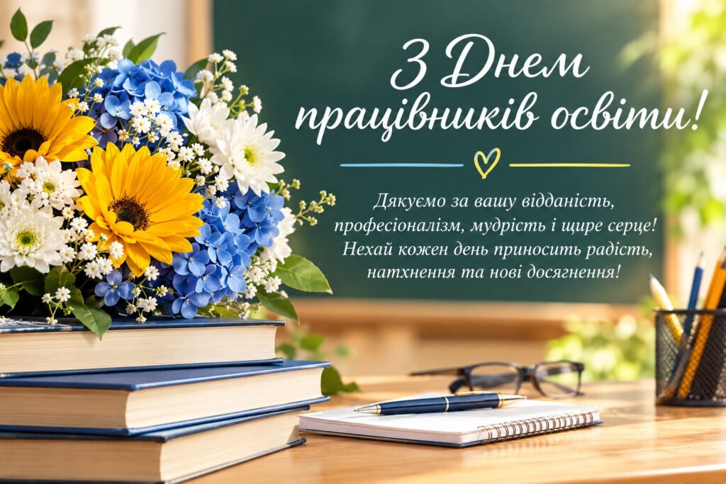 Вітаємо з Днем працівників освіти!